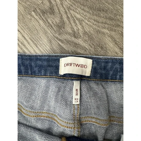 Driftwood Womens Jeans W40 L24 Petite Royce Straight Ankle  Indigo Detached - Picture 3 of 15